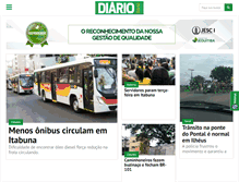 Tablet Screenshot of diariobahia.com.br
